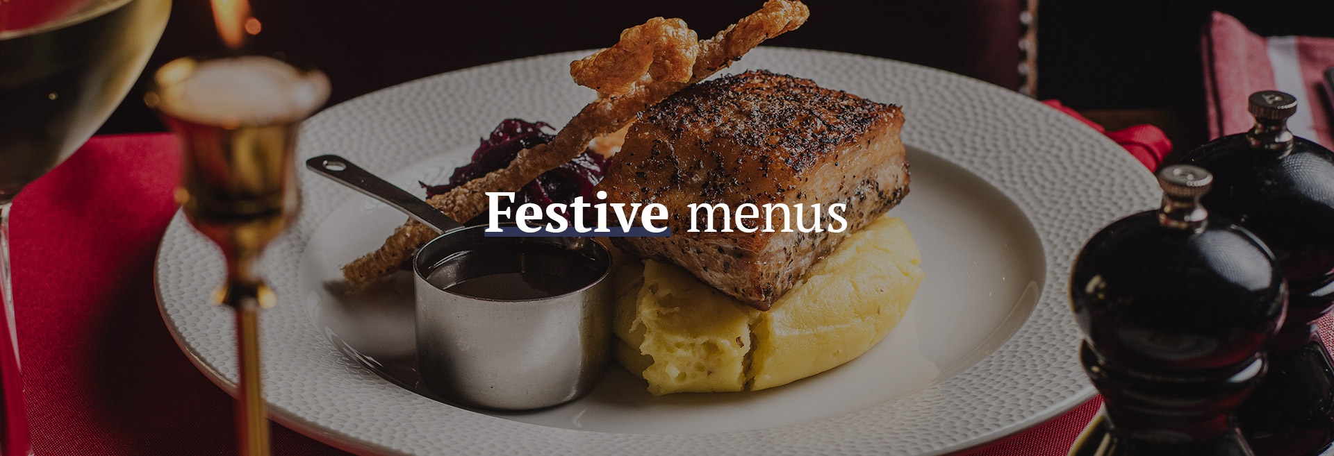 Christmas menu at The Mitre