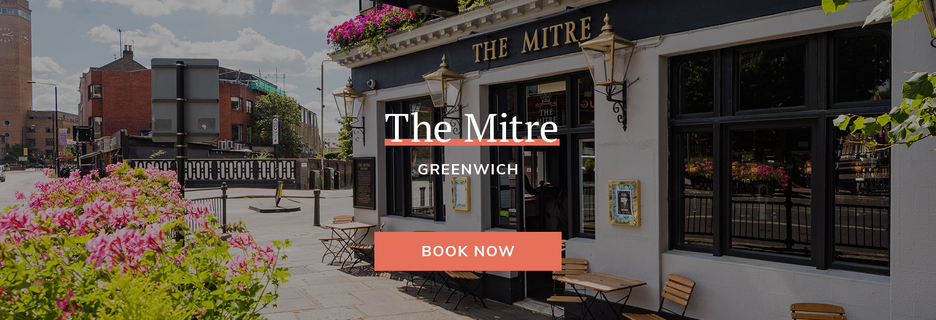 Enjoy a meal at your local pub at The Mitre in London